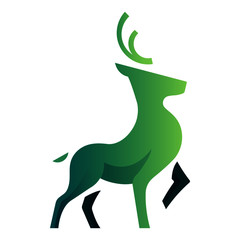 deer logo art