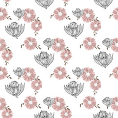  Floral seamless background for textiles, fabrics, covers, wallpapers, print, gift wrapping or any purpose