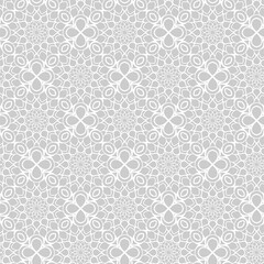 Seamless, abstract flowers, gray pattern. Suitable for curtains, wallpapers, fabrics, tiles, wrapping paper.