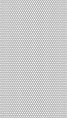 Black honeycomb on a white background. Seamless texture. Isometric geometry. 3D illustration