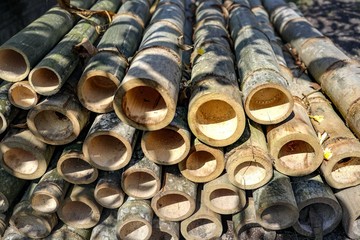 Stack of bamboo