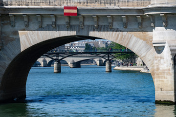 Bridges across La Seine river, Paris, France