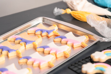Sugar cookies with royal icing