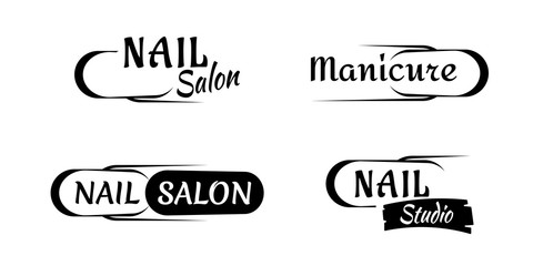 Manicure and nail logo