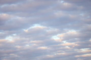 Beautiful cloudy overcast day sky texture.