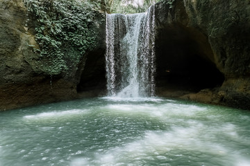 Amazing waterfall Suwat in Gianyar, Bali Indonesia, a stunning island. Jungle waterfall the best...