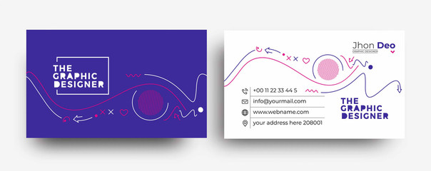 Modern Business Card - Creative and Clean Business Card Template.