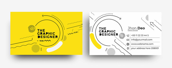 Modern Business Card - Creative and Clean Business Card Template.