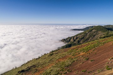 Clouds above Teide National Park Tenerife island Canaris