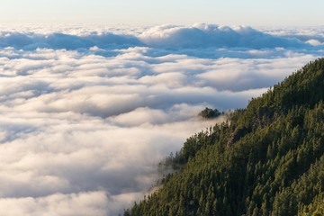 Clouds above Teide National Park Tenerife island Canaris