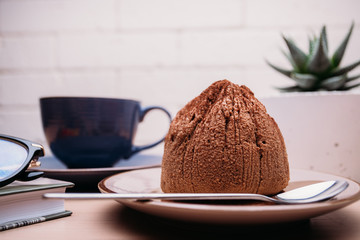cup of coffee with chocolate ice cream