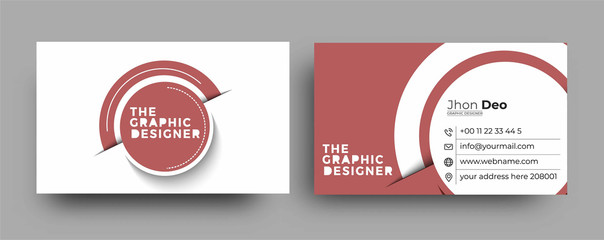 Modern Business Card - Creative and Clean Business Card Template.