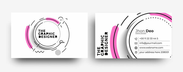 Modern Business Card - Creative and Clean Business Card Template.