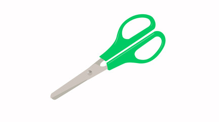 Vector Isolated Illustration of Child Scissors