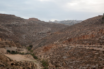Fototapeta na wymiar Desert Mountains in the distance