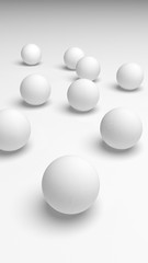 White abstract background. Lowpoly backdrop. Crumpled paper. 3D illustration