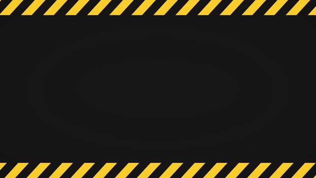 2d motion background danger warning bar Police lines for danger surveillance alerts.