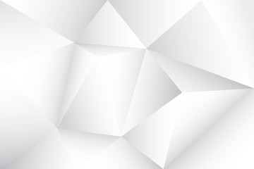 Obraz premium Abstract geometric white and gray color background. Vector, illustration.