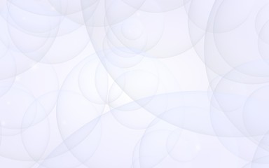 Abstract white background. Backdrop with light transparent bubbles. 3D illustration