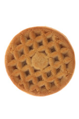 Chocolate chip cookies isolated on white background. Sweet biscuits. Homemade pastry.