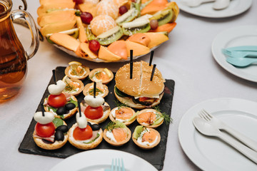 food, plate, salad, meal, appetizer, cheese, dinner, table, vegetable, lunch, bread, healthy, gourmet, snack, meat, dish, cuisine, seafood, fish, delicious, restaurant, party, tomato, banquet, sandwic