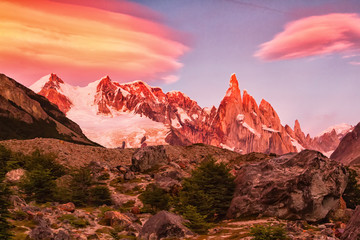 Cerro Torre peak, Los Glaciares National Park, El Chalten, Patagonia, Argentina