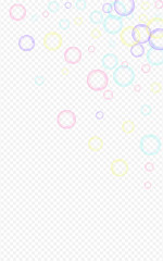 Colored Soapy Abstract Transparent Background. 
