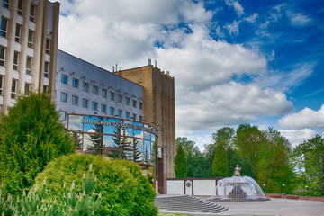 Obraz premium VITEBSK, BELARUS - 14 May 2020: Vitebsk State Order of Friendship of Peoples Medical University on Frunze Avenue