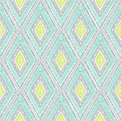 cute pastel green and blue colors modern seamless pattern. Summer ethnic print.