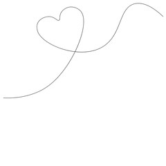 Valentines day background with heart, vector illustration