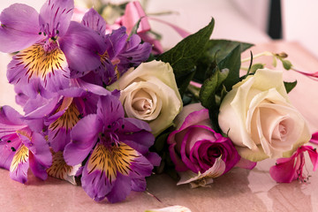 Beautiful floral bouquet and the smell of summer	