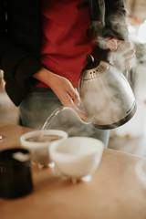 close up of a wedding cake