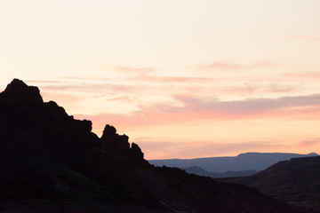 Beautiful Colored sky from Big Bend National Park