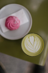 pink and white chocolate candies