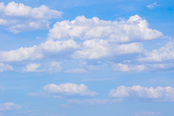 clear blue sky with plain white cloud with space for text background