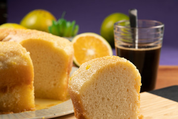 homemade orange cake