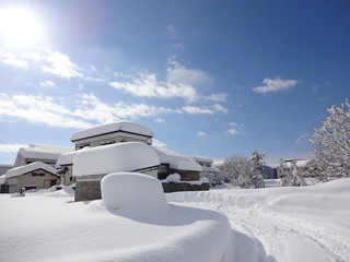 The view of Niigata in Winter, Japan