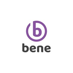 b Letter Bene Logo Vector