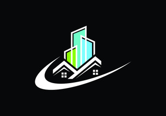 Real estate logo, House logo, Home logo sign symbol