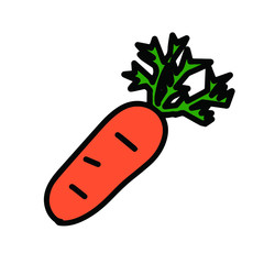 シンプルな人参のイラスト