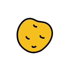 シンプルなジャガイモのイラスト