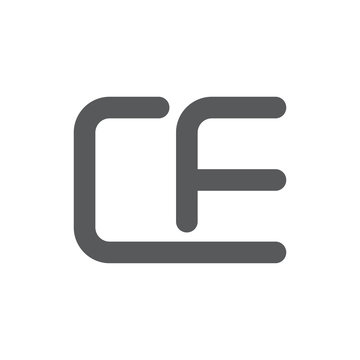 ce mark vector icon symbol isolated on white background