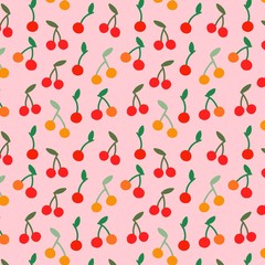 pattern with cherries