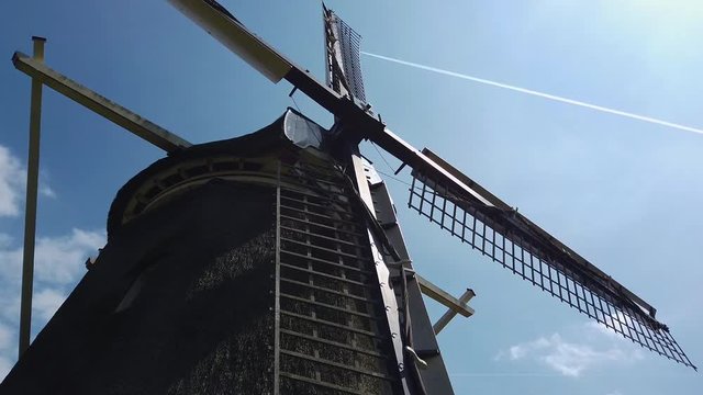 The Dutch mill. Traditional Dutch mill. Symbol of holland