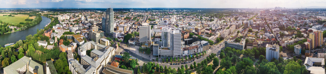 Offenbach - Great 360 degrees panorama of the city in summer