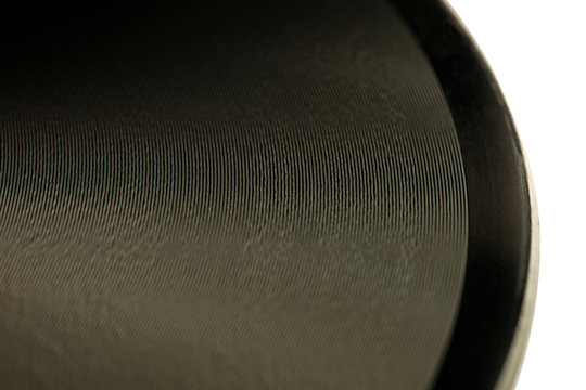 Płyta szelakowa, prekursorka płyty winylowej, 78 rpm, detal.