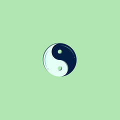 logo Yin with a modern concept