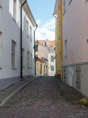 Fototapeta na wymiar The beautiful view in old city Tallinn Estonia