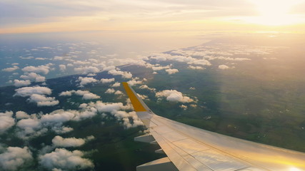 Flying high in the plane © Xavier