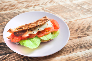 Piadina typical italian food
